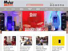 Tablet Screenshot of melodymaker.com.br